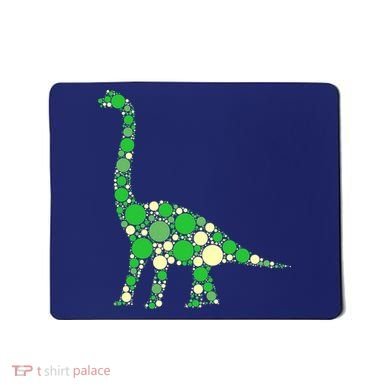 Green Polka Dot Dinosaur Dot Day Shirt For Teacher Student Mousepad