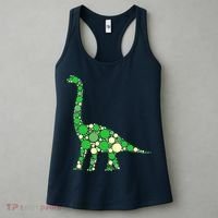 Green Polka Dot Dinosaur Dot Day Shirt For Teacher Student Women's Tank Top thumb 3