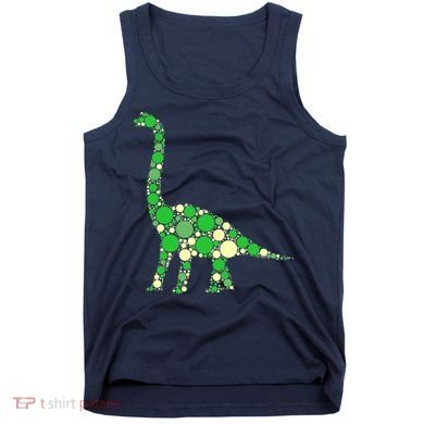 Green Polka Dot Dinosaur Dot Day Shirt For Teacher Student Tank Top