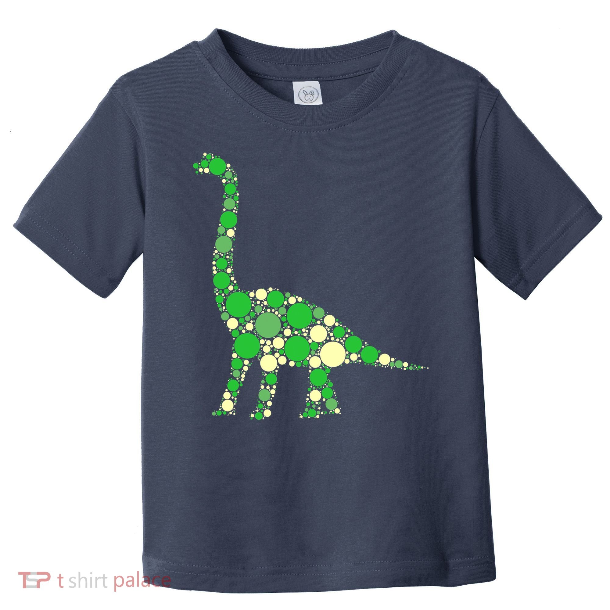 Green Polka Dot Dinosaur Dot Day Shirt For Teacher Student Toddler T-Shirt
