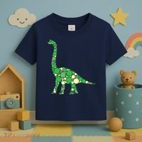 Green Polka Dot Dinosaur Dot Day Shirt For Teacher Student Toddler T-Shirt thumb 3