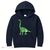 Green Polka Dot Dinosaur Dot Day Shirt For Teacher Student Kids Hoodie thumb 0