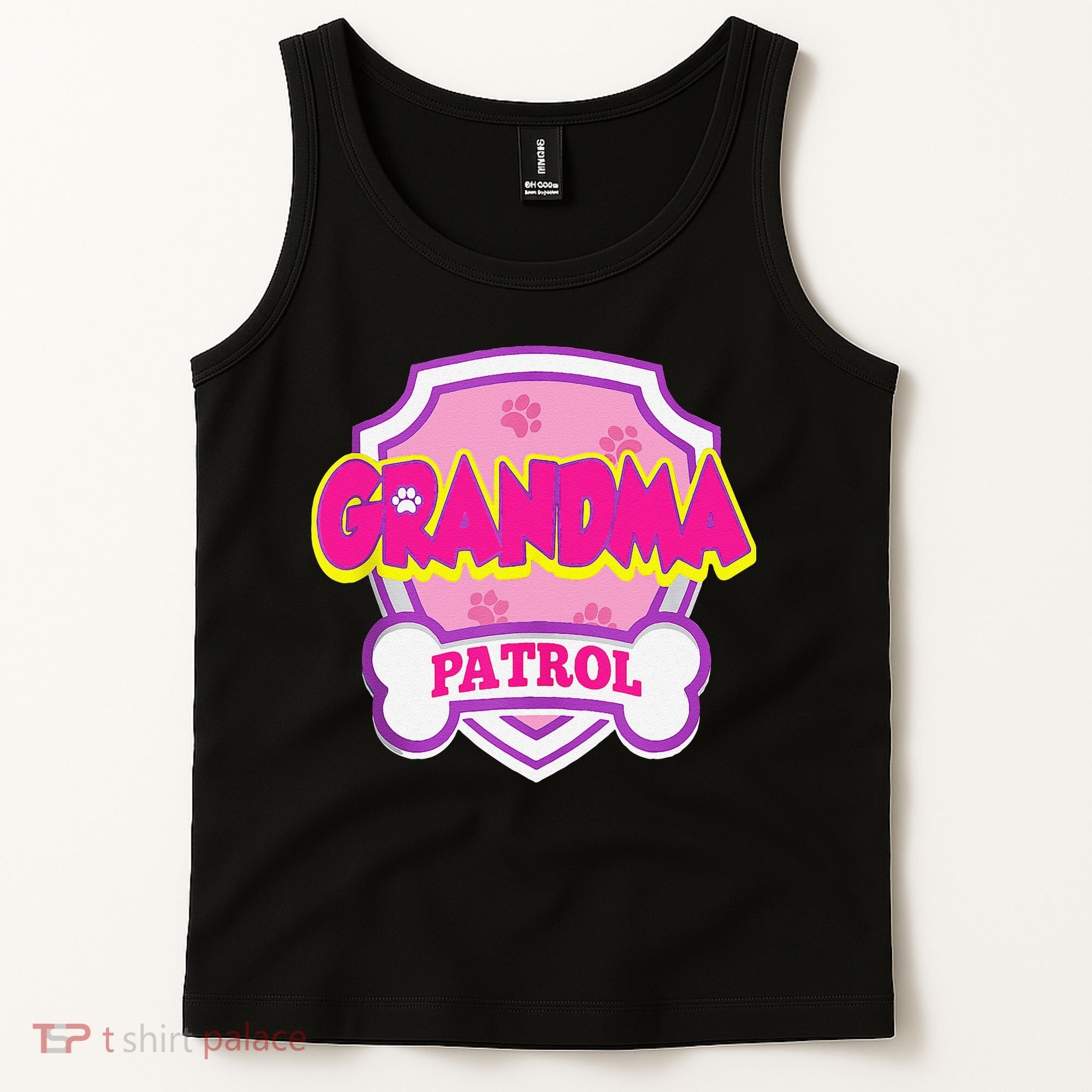 Grandma Patrol Dog Funny Gift Birthday Party Tank Top