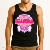 Grandma Patrol Dog Funny Gift Birthday Party Tank Top thumb 3