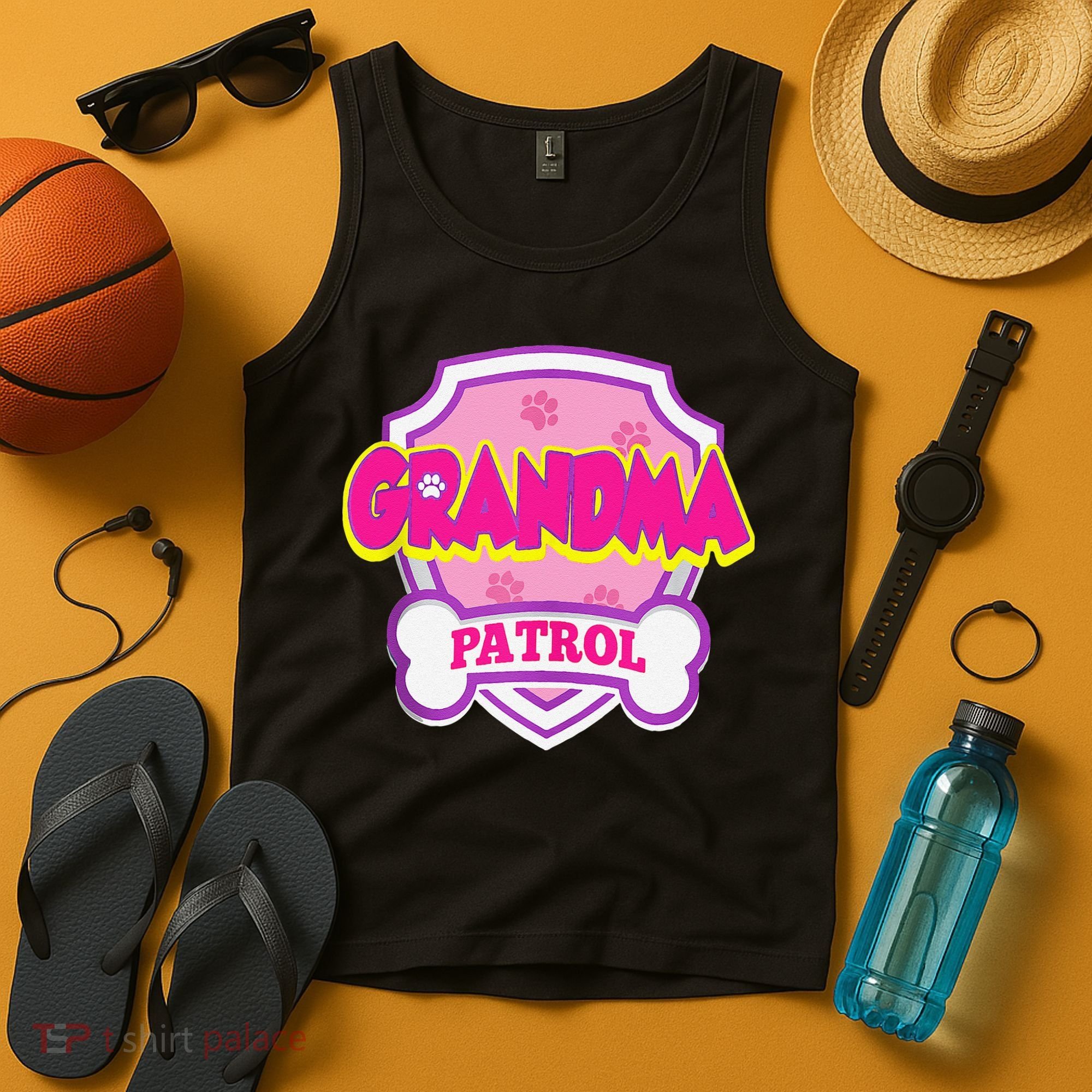 Grandma Patrol Dog Funny Gift Birthday Party Tank Top