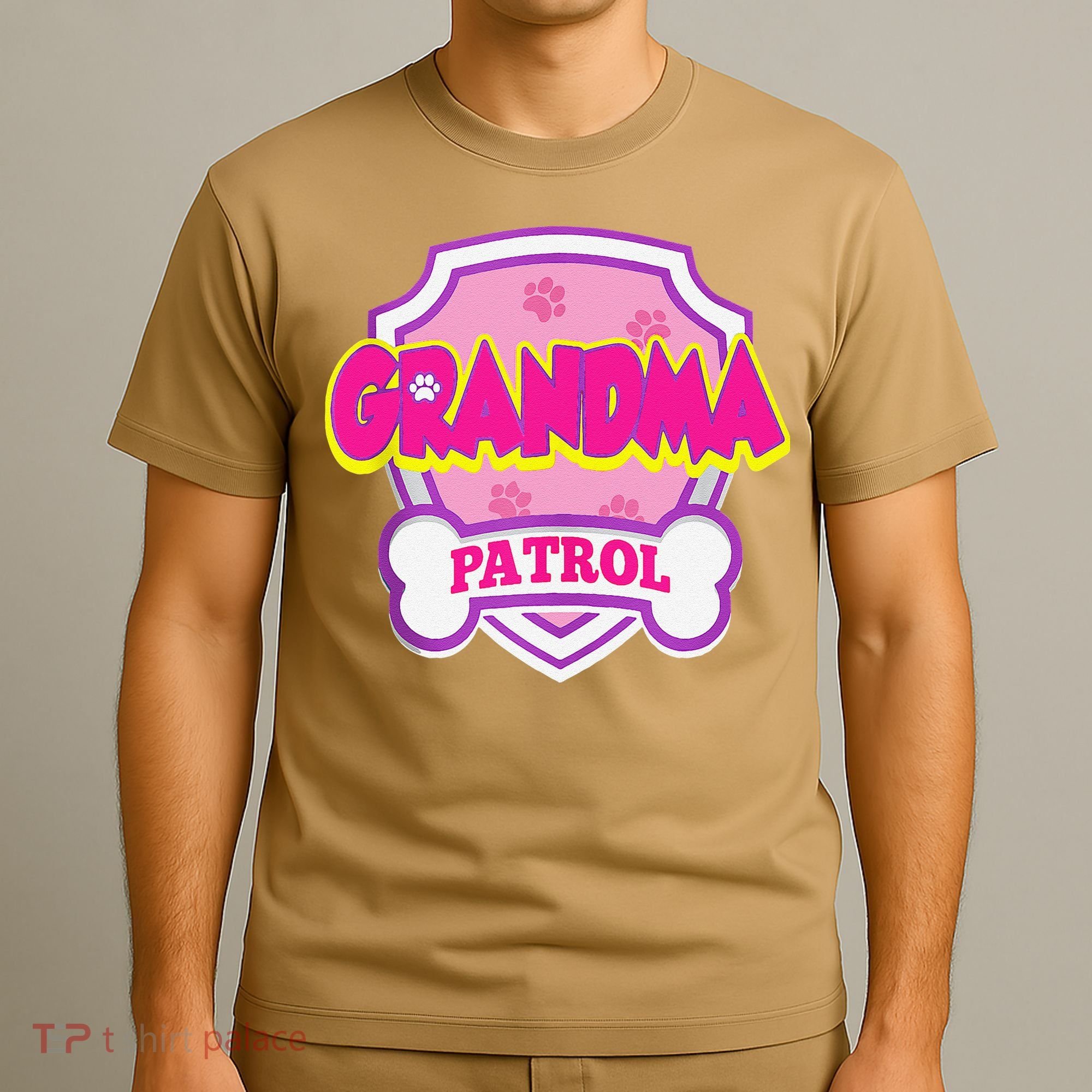 Grandma Patrol Dog Funny Gift Birthday Party T-Shirt