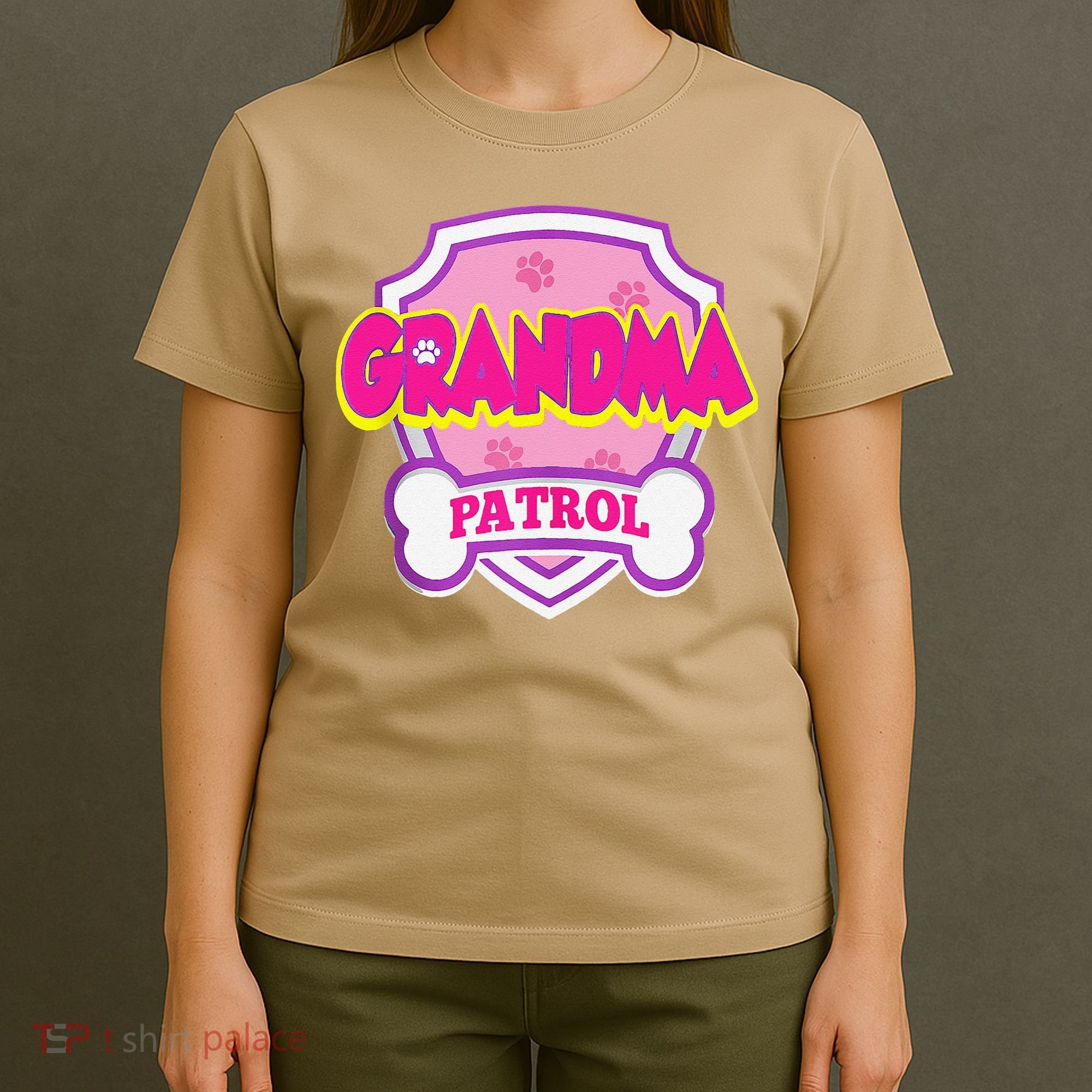 Grandma Patrol Dog Funny Gift Birthday Party T-Shirt