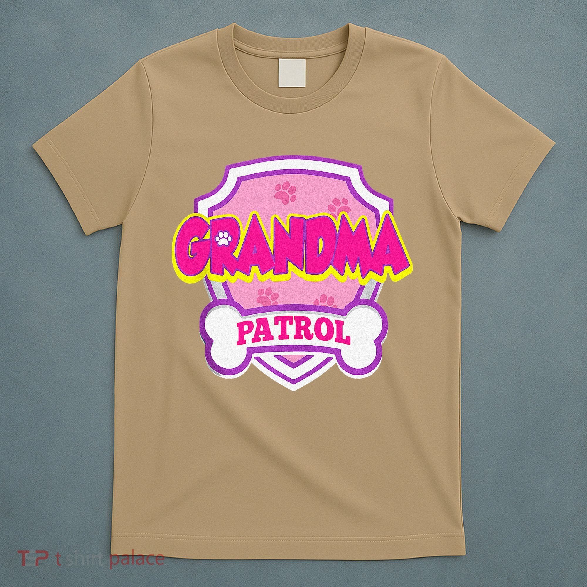 Grandma Patrol Dog Funny Gift Birthday Party T-Shirt
