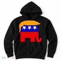 Gop President Donald Trump Republican Elephant Hair Hoodie thumb 0
