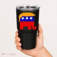 Gop President Donald Trump Republican Elephant Hair Tumbler thumb 2