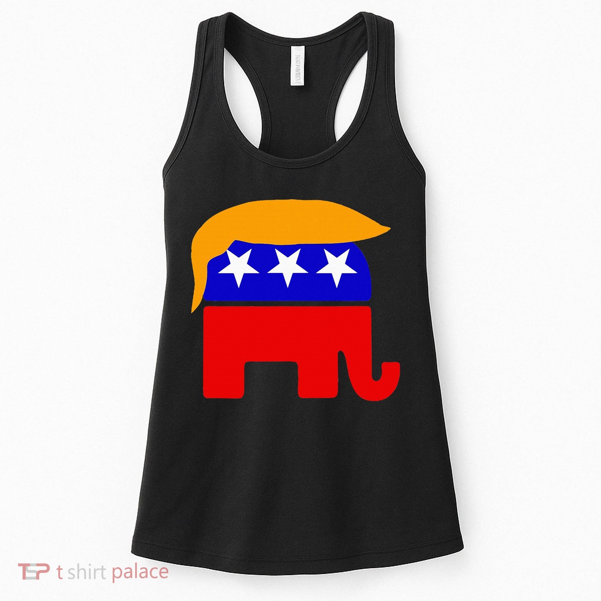 Gop President Donald Trump Republican Elephant Hair Women's Tank Top