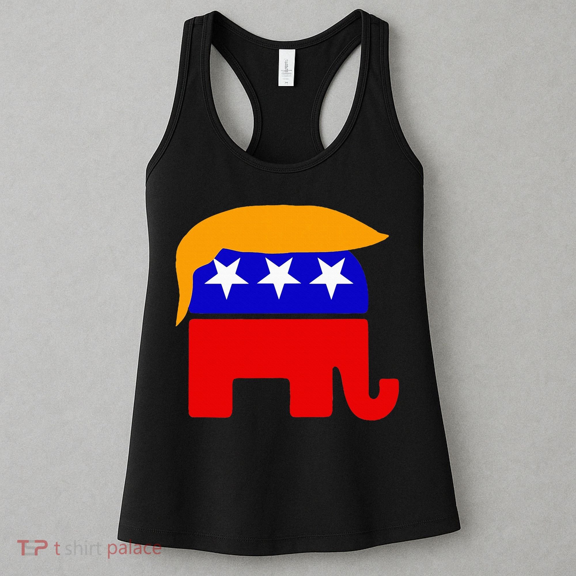 Gop President Donald Trump Republican Elephant Hair Women's Tank Top