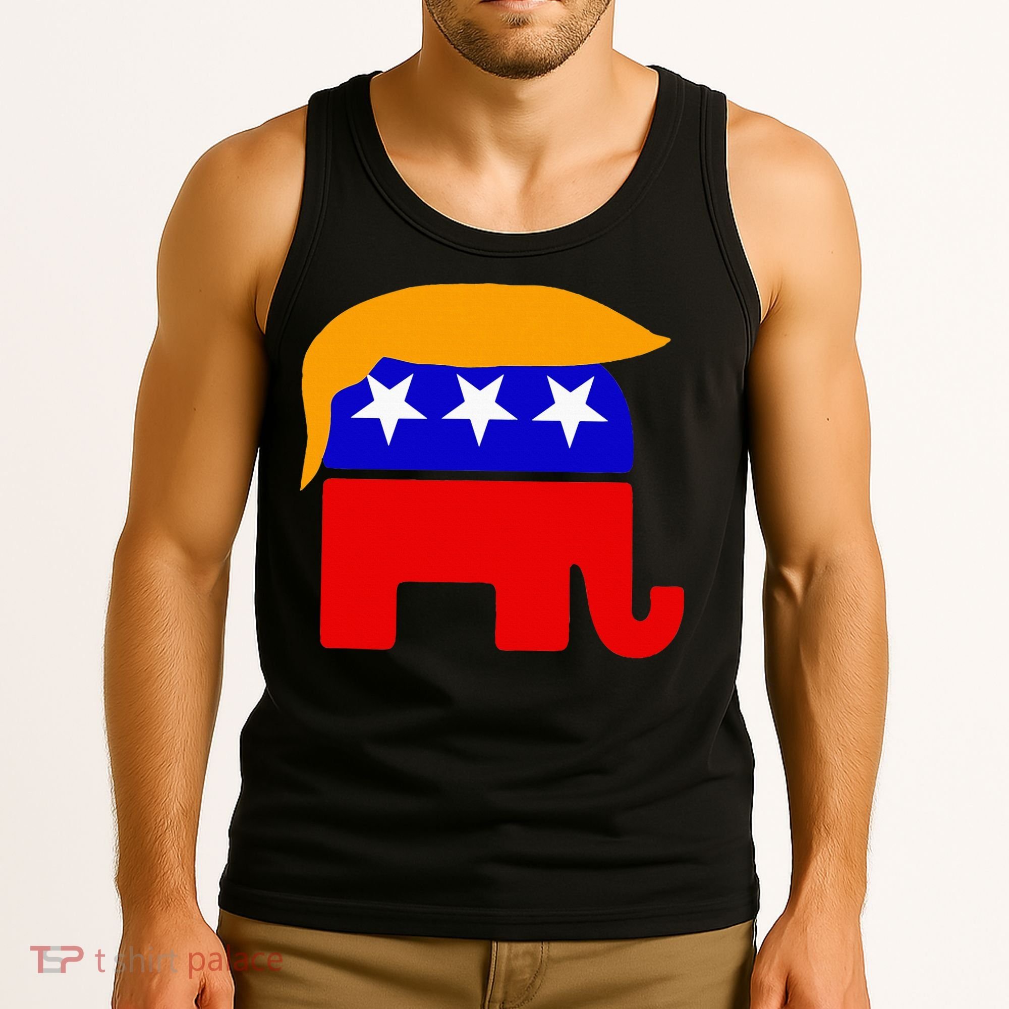 Gop President Donald Trump Republican Elephant Hair Tank Top