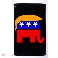 Gop President Donald Trump Republican Elephant Hair Golf Towel thumb 0