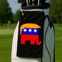 Gop President Donald Trump Republican Elephant Hair Golf Towel thumb 2