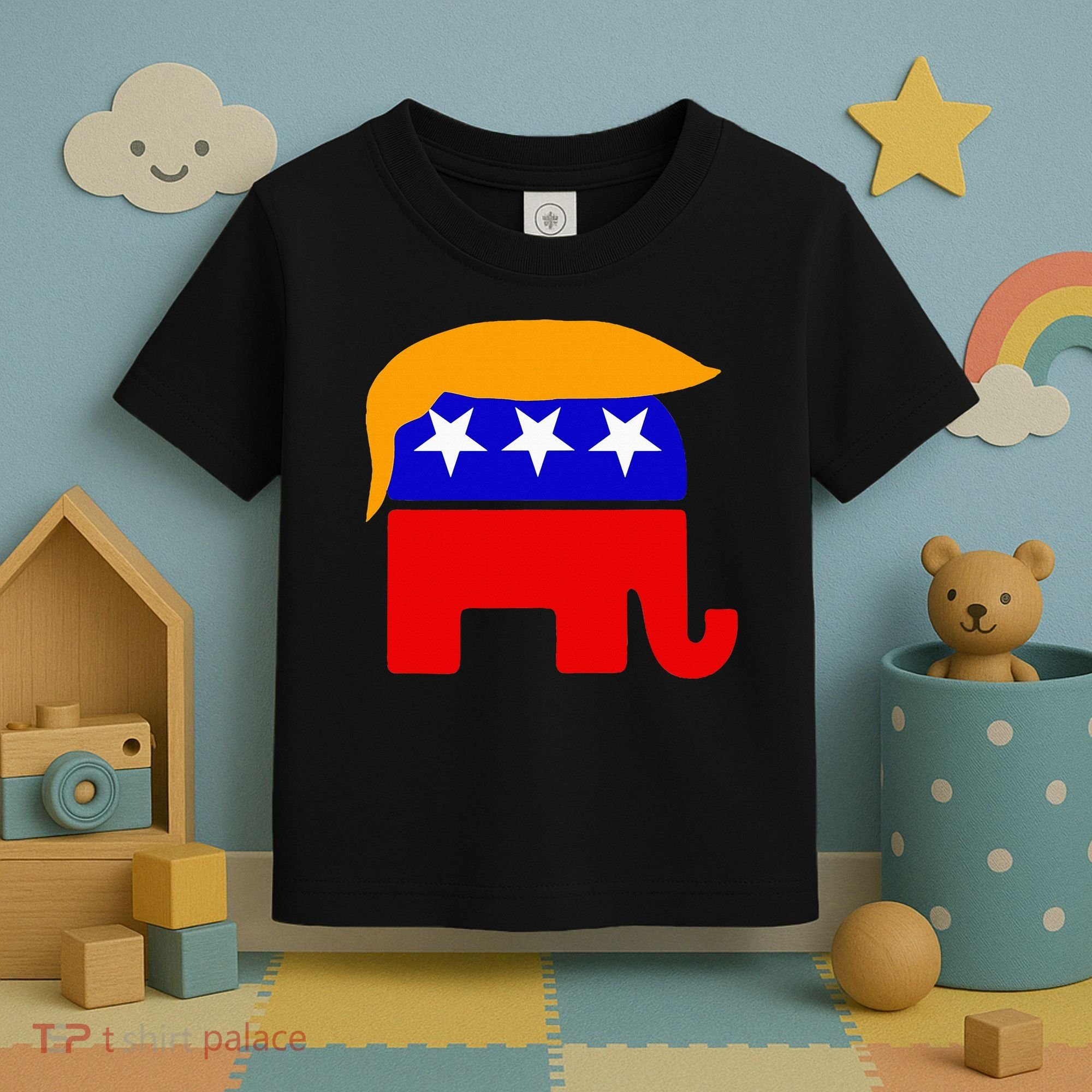 Gop President Donald Trump Republican Elephant Hair Toddler T-Shirt