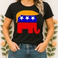 Gop President Donald Trump Republican Elephant Hair Women's T-Shirt thumb 2