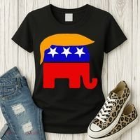 Gop President Donald Trump Republican Elephant Hair Women's T-Shirt thumb 3