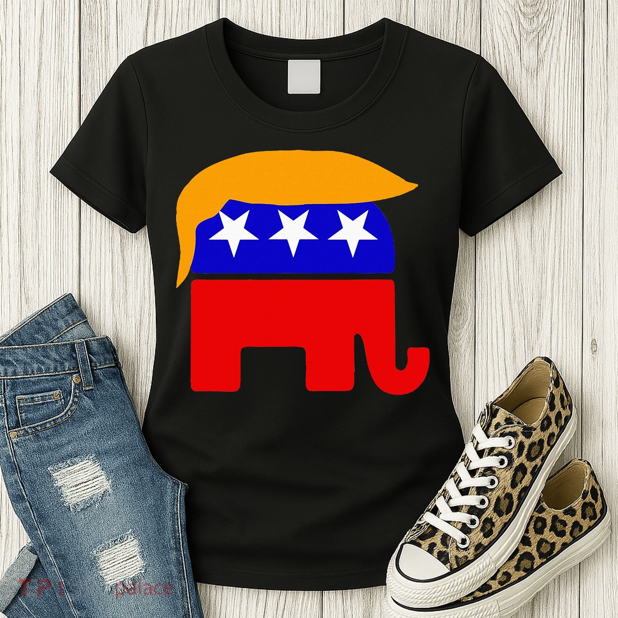 Gop President Donald Trump Republican Elephant Hair Women's T-Shirt