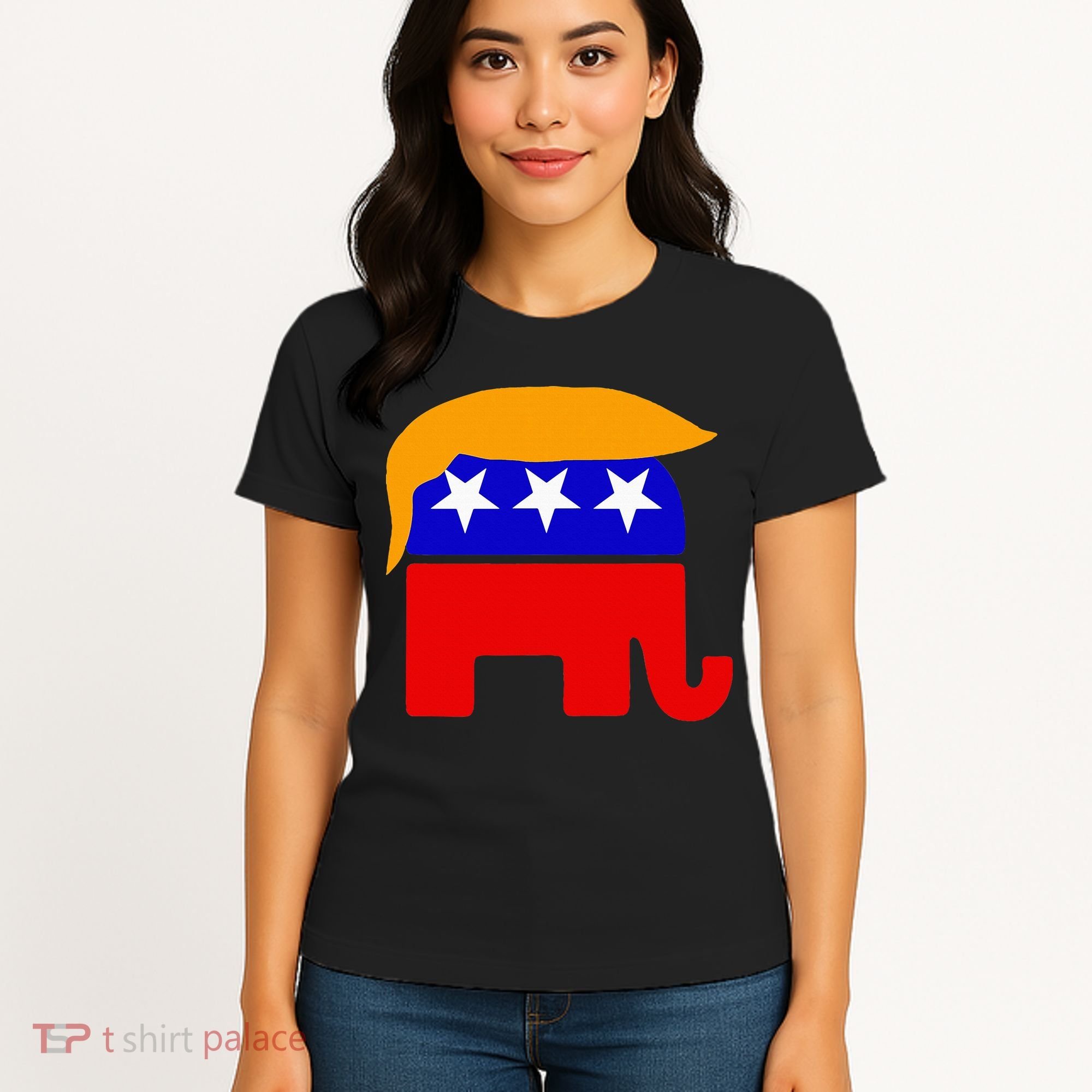 Gop President Donald Trump Republican Elephant Hair Women's T-Shirt