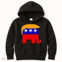 Gop President Donald Trump Republican Elephant Hair Kids Hoodie thumb 0