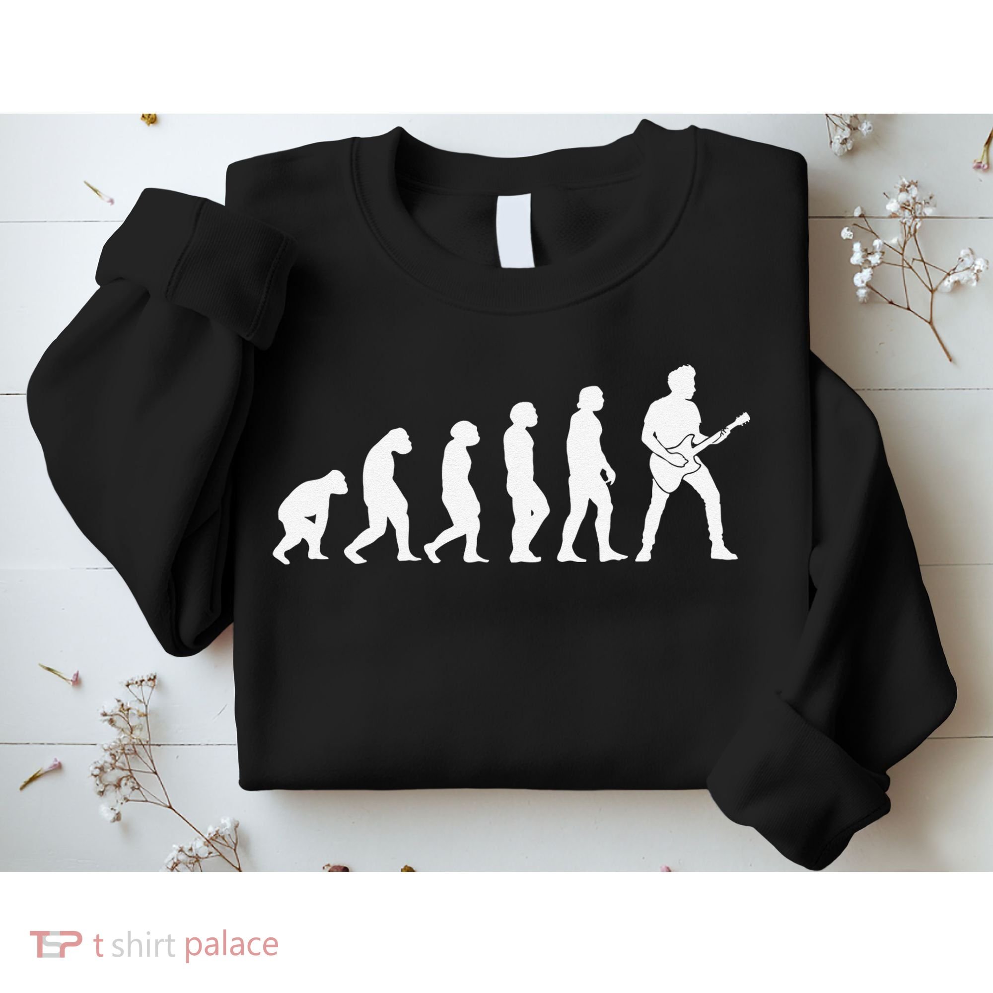 Guitar Player Evolution Guitarist Player Guitar Sweatshirt
