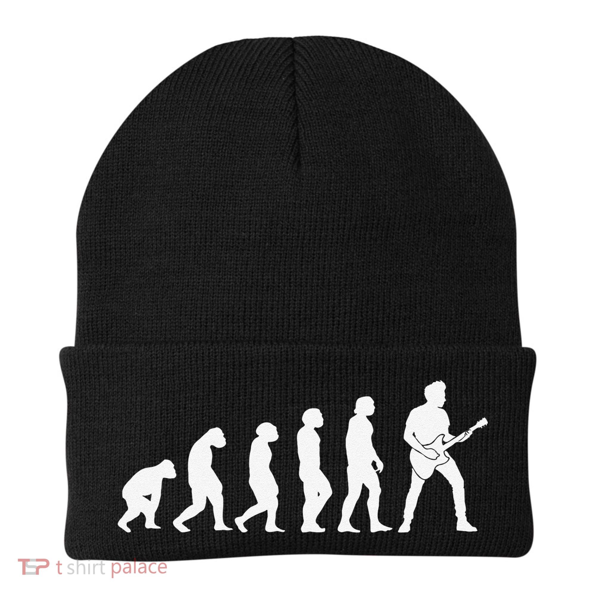 Guitar Player Evolution Guitarist Player Guitar Beanie