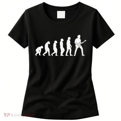 Guitar Player Evolution Guitarist Player Guitar Women's T-Shirt