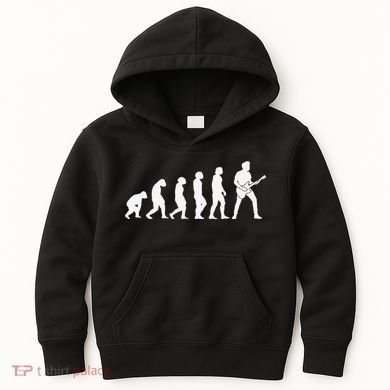 Guitar Player Evolution Guitarist Player Guitar Kids Hoodie