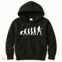 Guitar Player Evolution Guitarist Player Guitar Kids Hoodie thumb 0
