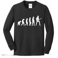 Guitar Player Evolution Guitarist Player Guitar Kids Long Sleeve Shirt thumb 0