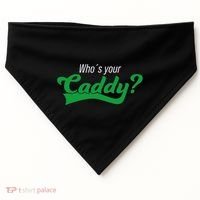 Golf Player Funny Caddy Costume Tournament Who´S Your Caddy USA-Made Doggie Bandana thumb 0