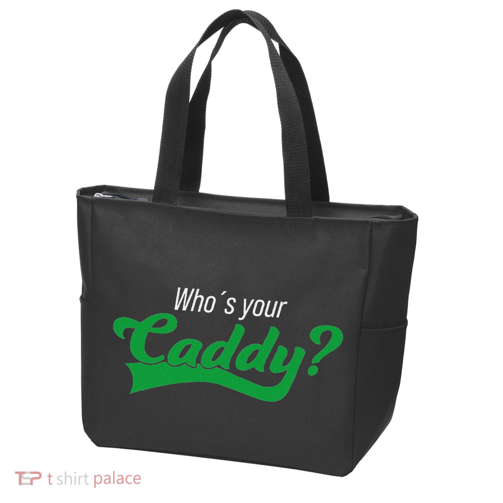 Golf Player Funny Caddy Costume Tournament Who´S Your Caddy Tote Bag