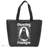 Ghosting Pendejos Funny Mexican Ghost Halloween Tote Bag thumb 0