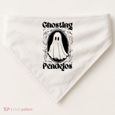 Ghosting Pendejos Funny Mexican Ghost Halloween USA-Made Doggie Bandana