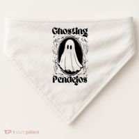 Ghosting Pendejos Funny Mexican Ghost Halloween USA-Made Doggie Bandana thumb 0