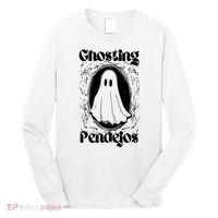 Ghosting Pendejos Funny Mexican Ghost Halloween Long Sleeve Shirt thumb 0