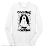 Ghosting Pendejos Funny Mexican Ghost Halloween Long Sleeve Shirt thumb 0