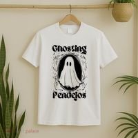 Ghosting Pendejos Funny Mexican Ghost Halloween T-Shirt thumb 2
