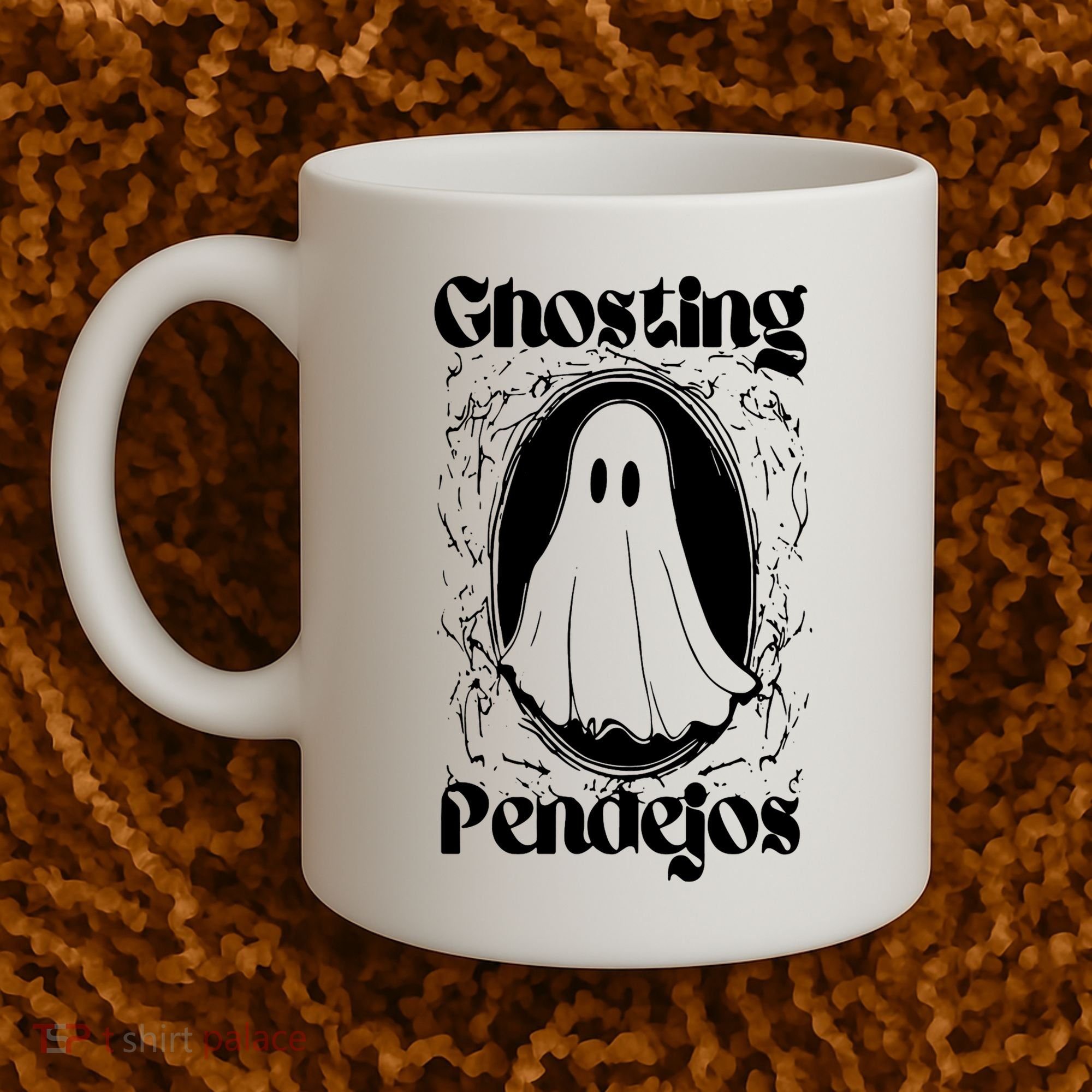 Ghosting Pendejos Funny Mexican Ghost Halloween Coffee Mug