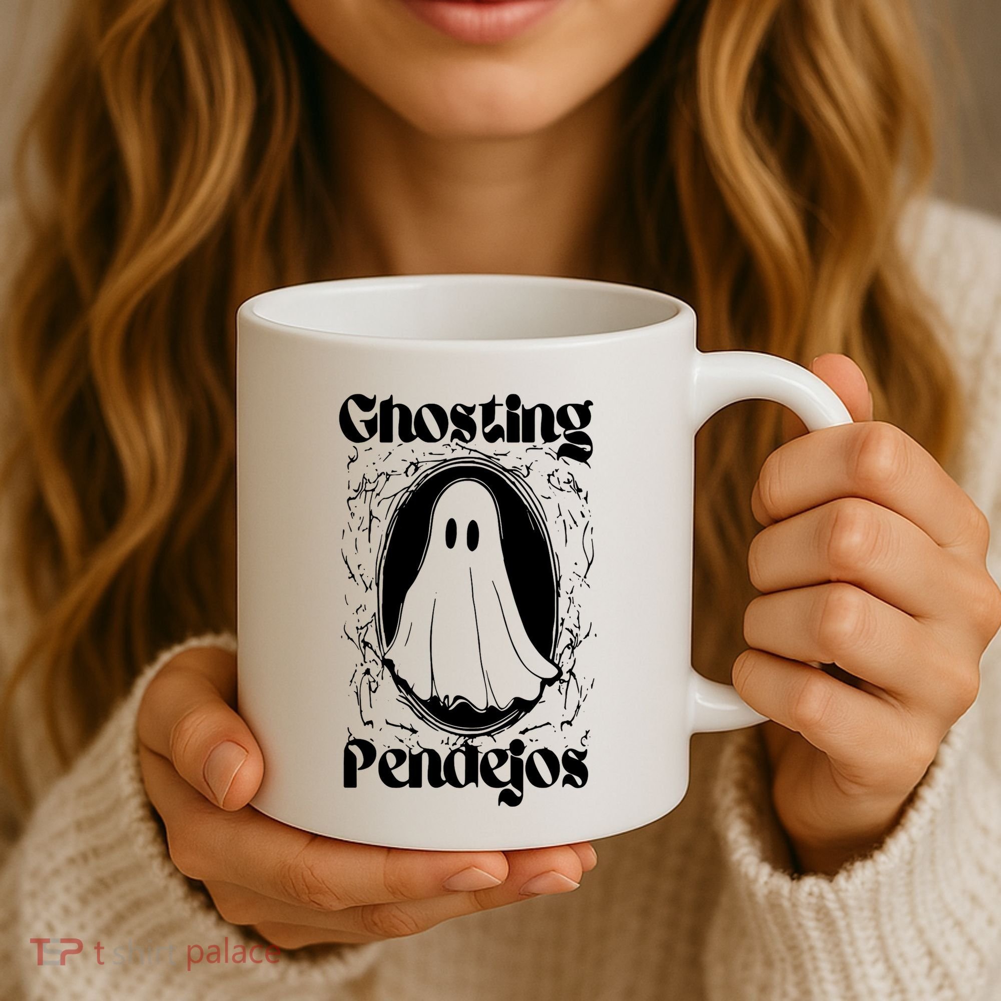 Ghosting Pendejos Funny Mexican Ghost Halloween Coffee Mug