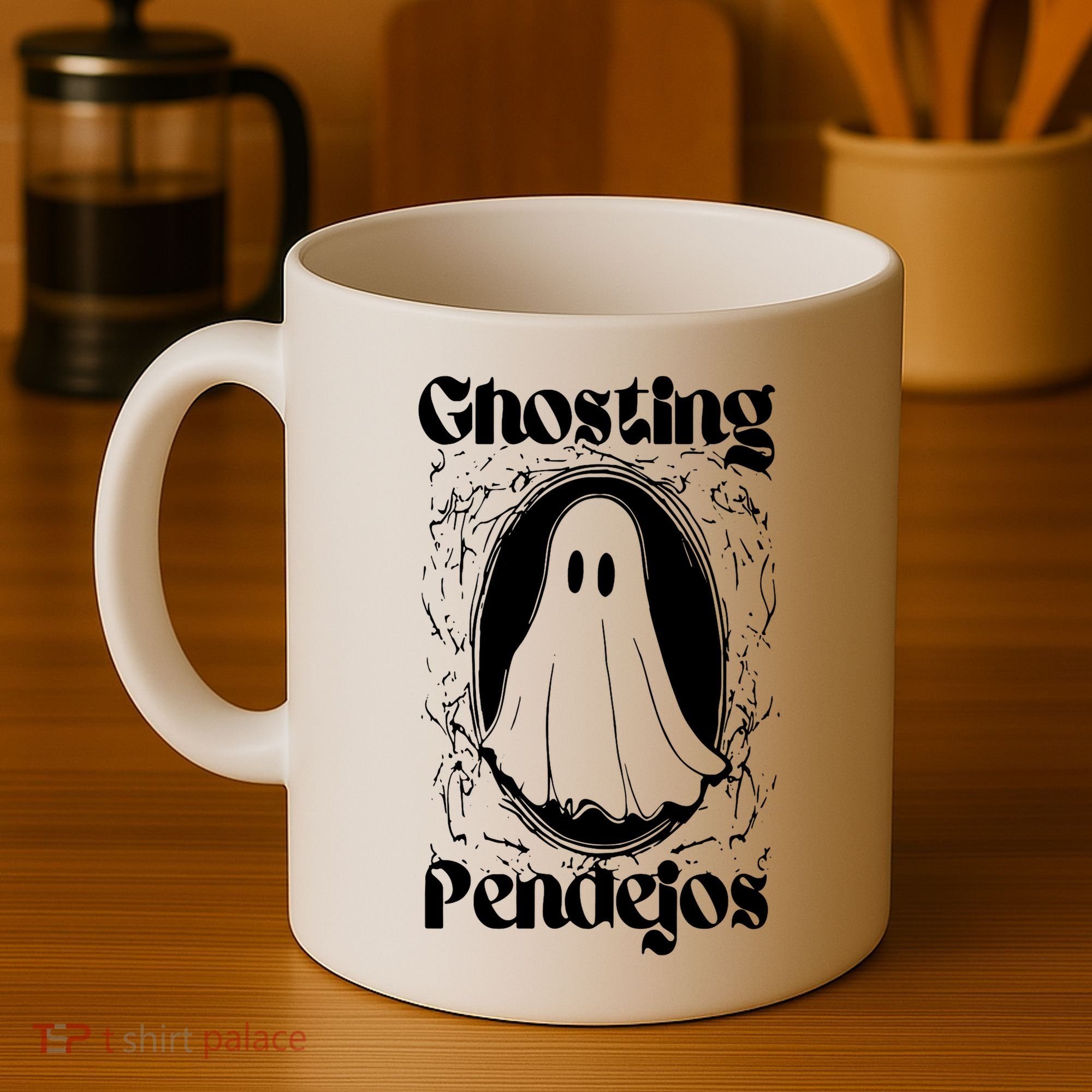 Ghosting Pendejos Funny Mexican Ghost Halloween Coffee Mug