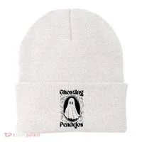 Ghosting Pendejos Funny Mexican Ghost Halloween Beanie thumb 0
