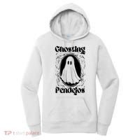 Ghosting Pendejos Funny Mexican Ghost Halloween Women's Hoodie thumb 0