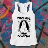 Ghosting Pendejos Funny Mexican Ghost Halloween Women's Tank Top thumb 3