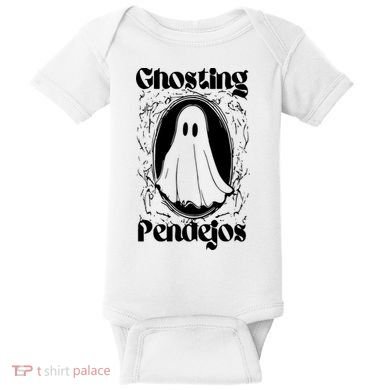 Ghosting Pendejos Funny Mexican Ghost Halloween Baby Bodysuit