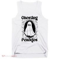 Ghosting Pendejos Funny Mexican Ghost Halloween Tank Top thumb 0