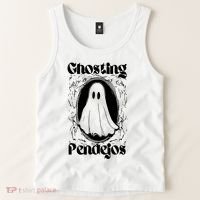 Ghosting Pendejos Funny Mexican Ghost Halloween Tank Top thumb 2