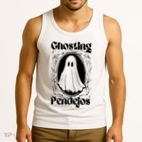 Ghosting Pendejos Funny Mexican Ghost Halloween Tank Top thumb 3