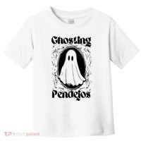 Ghosting Pendejos Funny Mexican Ghost Halloween Toddler T-Shirt thumb 0